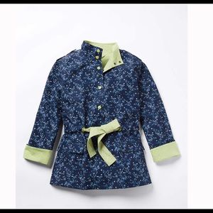 Matilda Jane Brighten the Day Floral and Dot jacket, size large, new with tags